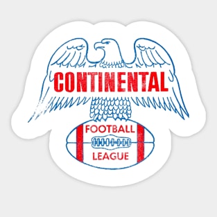 Continental Football League Sticker